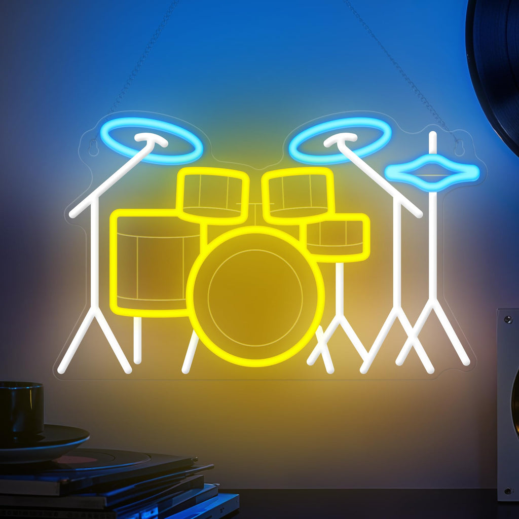 CoolGift Mart Acoustic Guitar Neon Light, Dimmable LED Guitar Neon Wall Sign USB Powered, Decorations for Bedroom Living Room Man Cave Music Studio, Gift for Guitar Players Guitarists Music Lovers