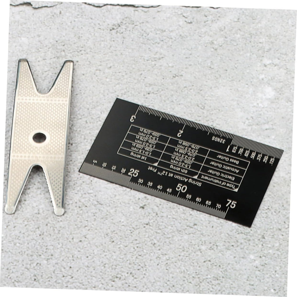 TOYANDONA Guitar Supplies Violin String Ruler Kit String Action Gauge Tool Violin Tool Ruler