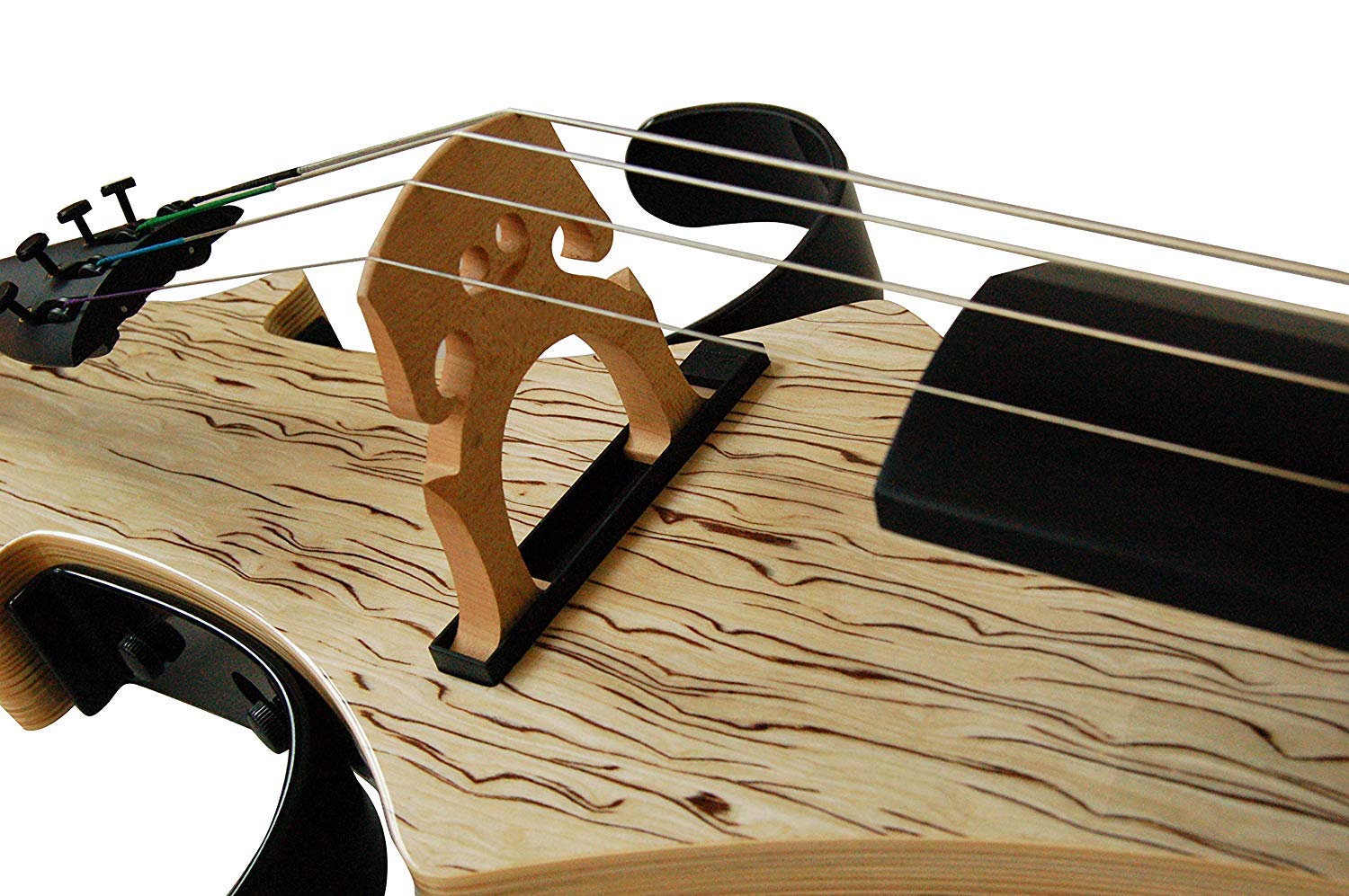 Aliyes Handmade Professional Solid Wood Electric Cello 4/4 Full Size Silent Electric Cello-Wood Grain