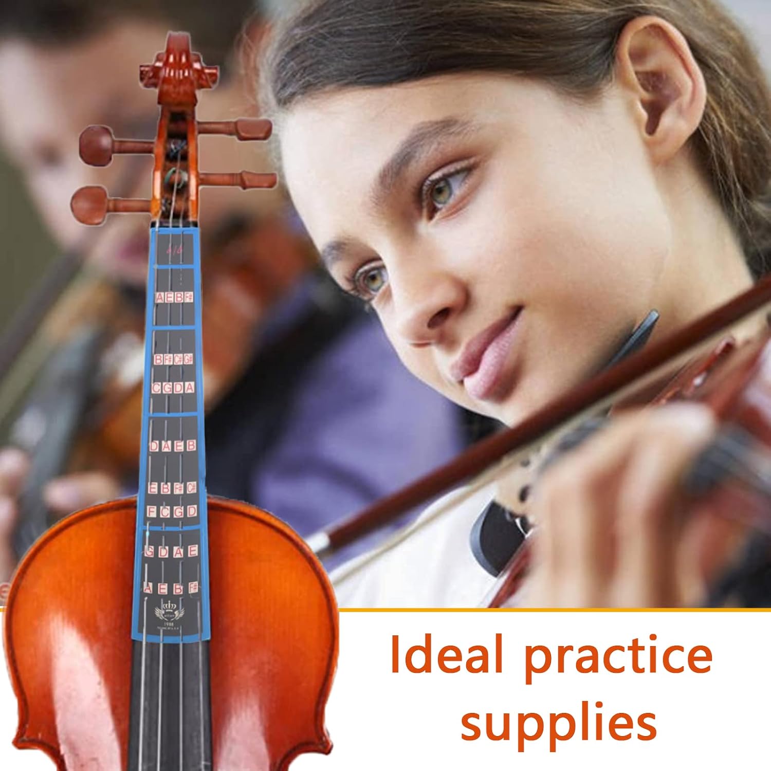 3-Pack Violin Finger Guide Fingerboard Note Stickers for 4/4 Size