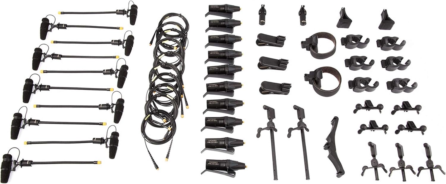 DPA KIT-4099-DC-10R-C Core 10 Microphones Rock Touring Kit, Extreme SPL in Cardboard Box