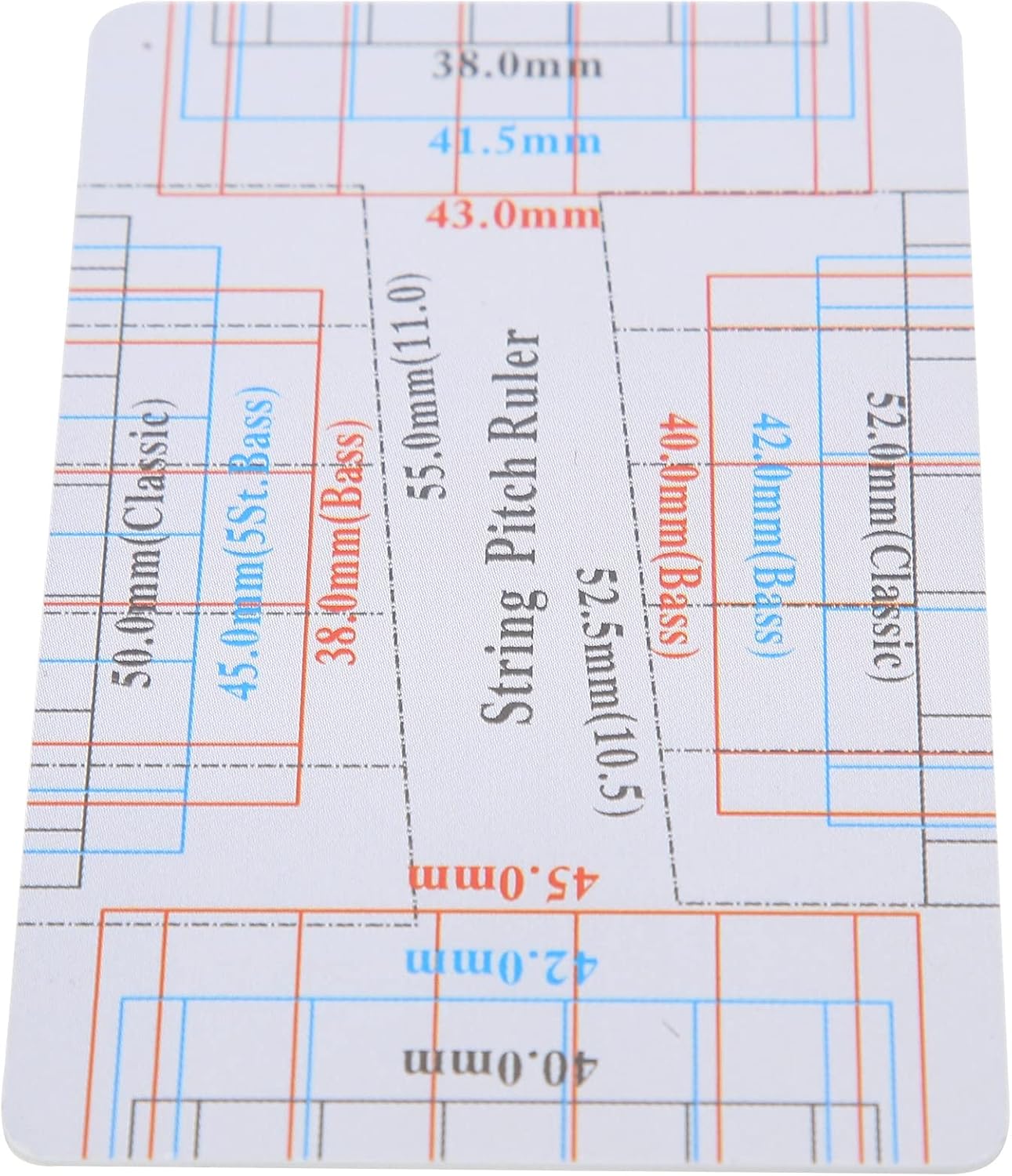 String Action Gauge Ruler Repair Set Up Tool Kit for Electric Bass Acoustic Guitar - Compact and Useful