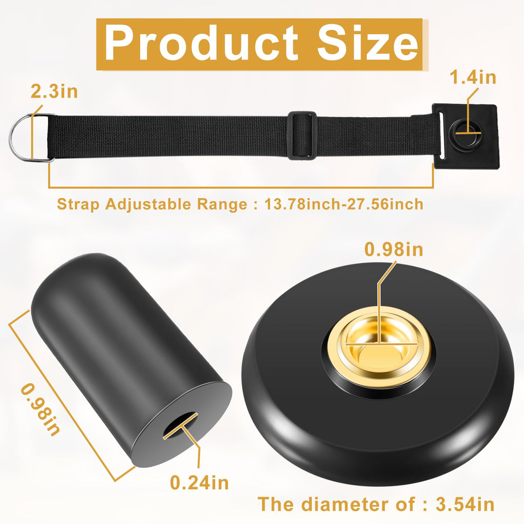 Nuanchu 4 Piece Cello Rock Stop with Strap Non Slip Endpin Anchor Set with Floor Mat, Rubber Tip Protectors for Cello Practice and Performance(Black,Plastic,)