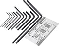 MIECOO 12PCS Guitar Luthier Repair Tool Kit, Includes 11PCS Guitar Bass Neck Bridge Nut Screw Adjustment Truss Rod Allen Wrenches and Guitar String Action Ruler Gauge for Guitar & Bass