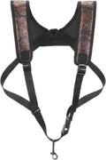 Hsei Saxophone Harness with Metal Snap, Adjustable Double Shoulder Saxophone Strap, Black Widened Thickened Design Sax Harness for Comfortable Support Alto Tenor Baritone Soprano