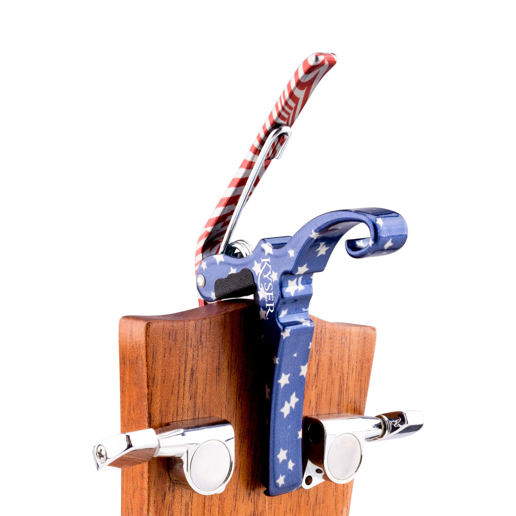 Kyser Quick-Change Guitar Capo for 6-string acoustic guitars, Black, KG6BA