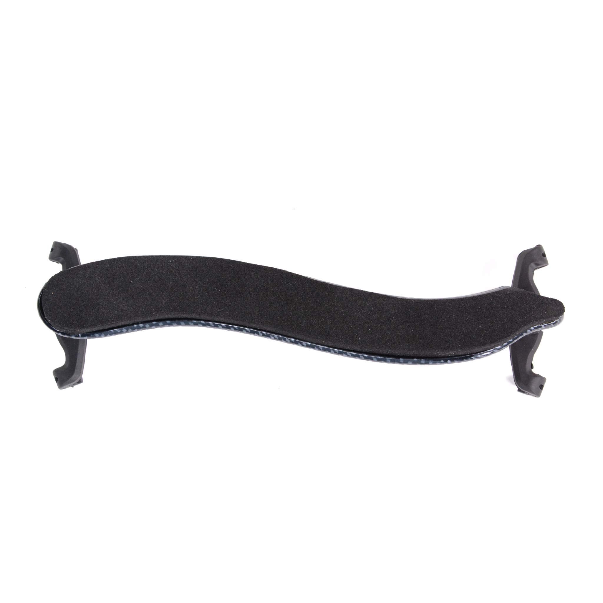 Fiddlerman Light Carbon Fiber Violin Shoulder Rest 4/4 Foam Padding For Comfort With Slight Height Adjustable Feet (Wood Look)