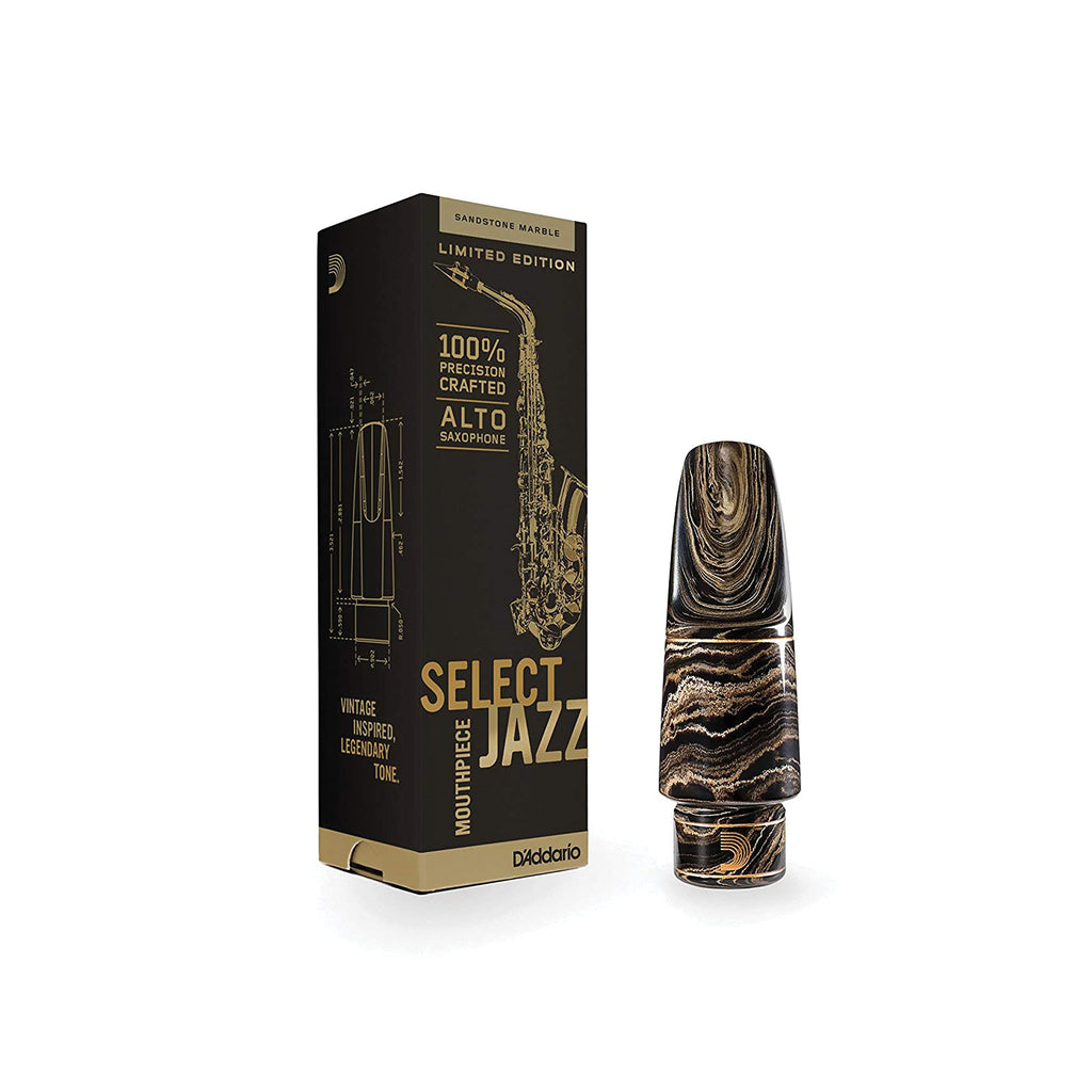 D'Addario Select Jazz Alto Saxophone Mouthpiece - Sandstone Marble - D5M - Mouthpiece for Alto Sax