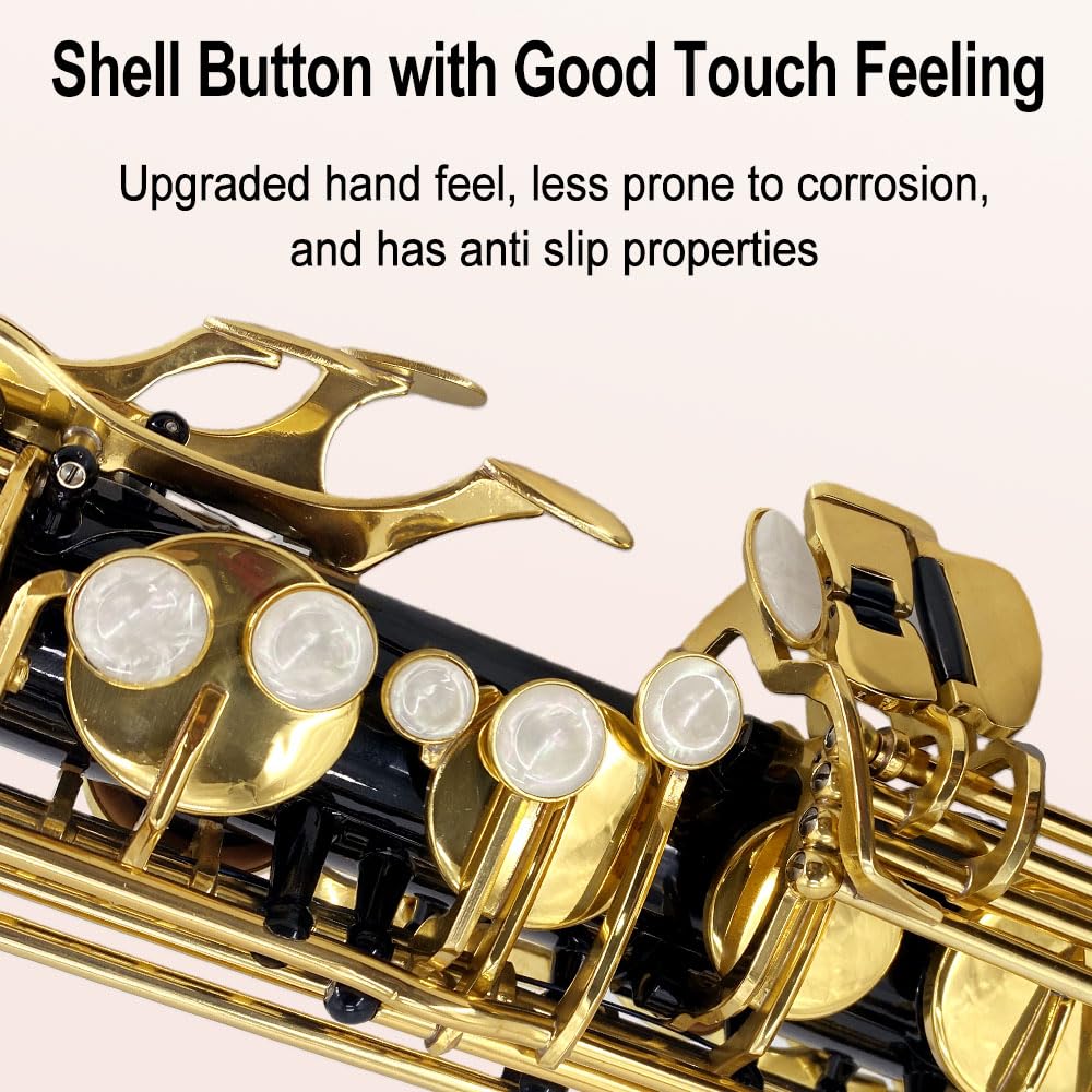 Alto Saxophone E Flat for Adults Student Sax Eb Alto Full Kit With Carrying Sax Case Mouthpiece Straps Reeds Saxophone Beginner Kit