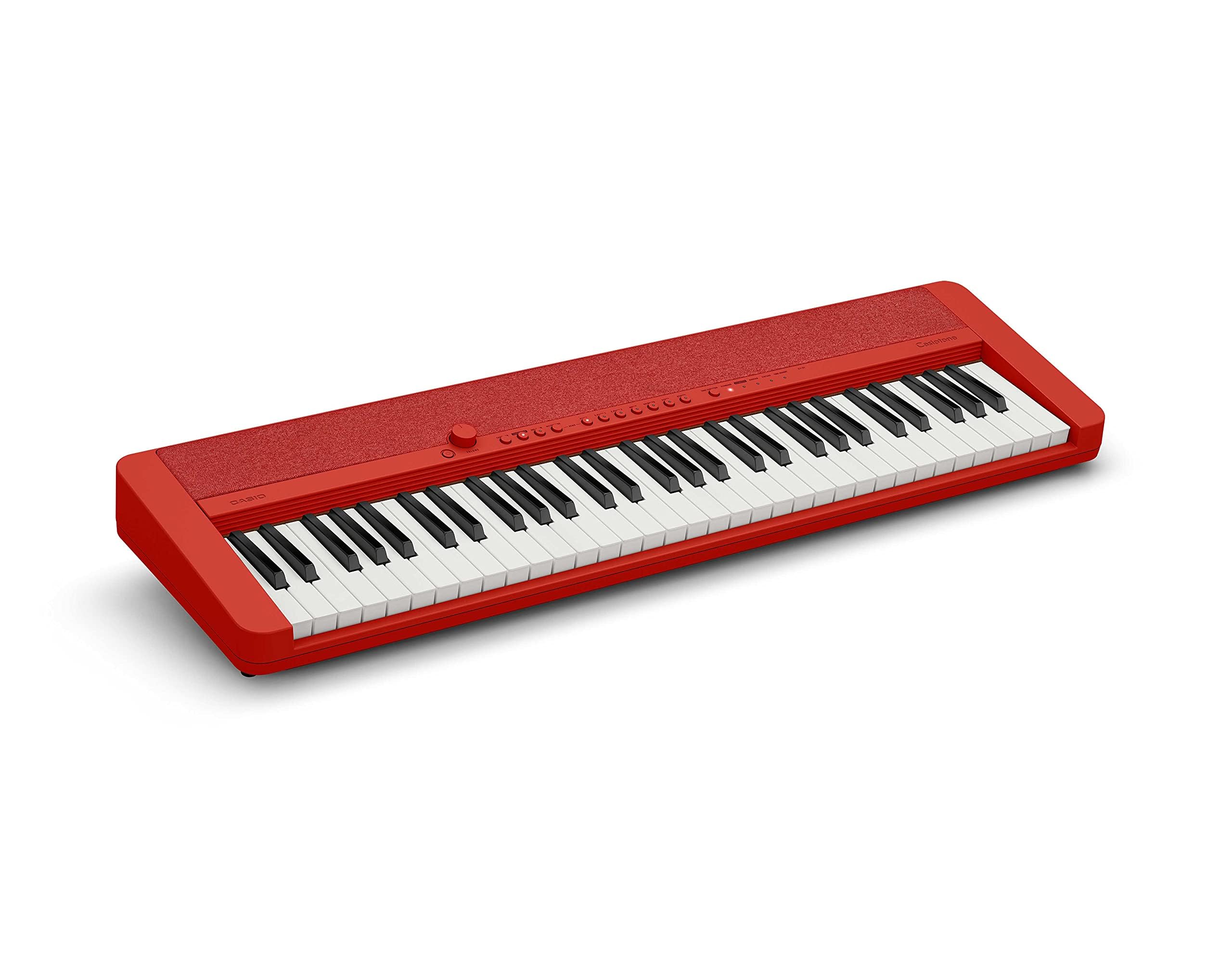 Casio CT-S1 Casiotone 61-Key Portable Keyboard - Black Bundle with Adjustable Stand, Bench, Headphones, Sustain Pedal, Instructional Book, Instructional DVD, and Austin Bazaar Polishing Cloth