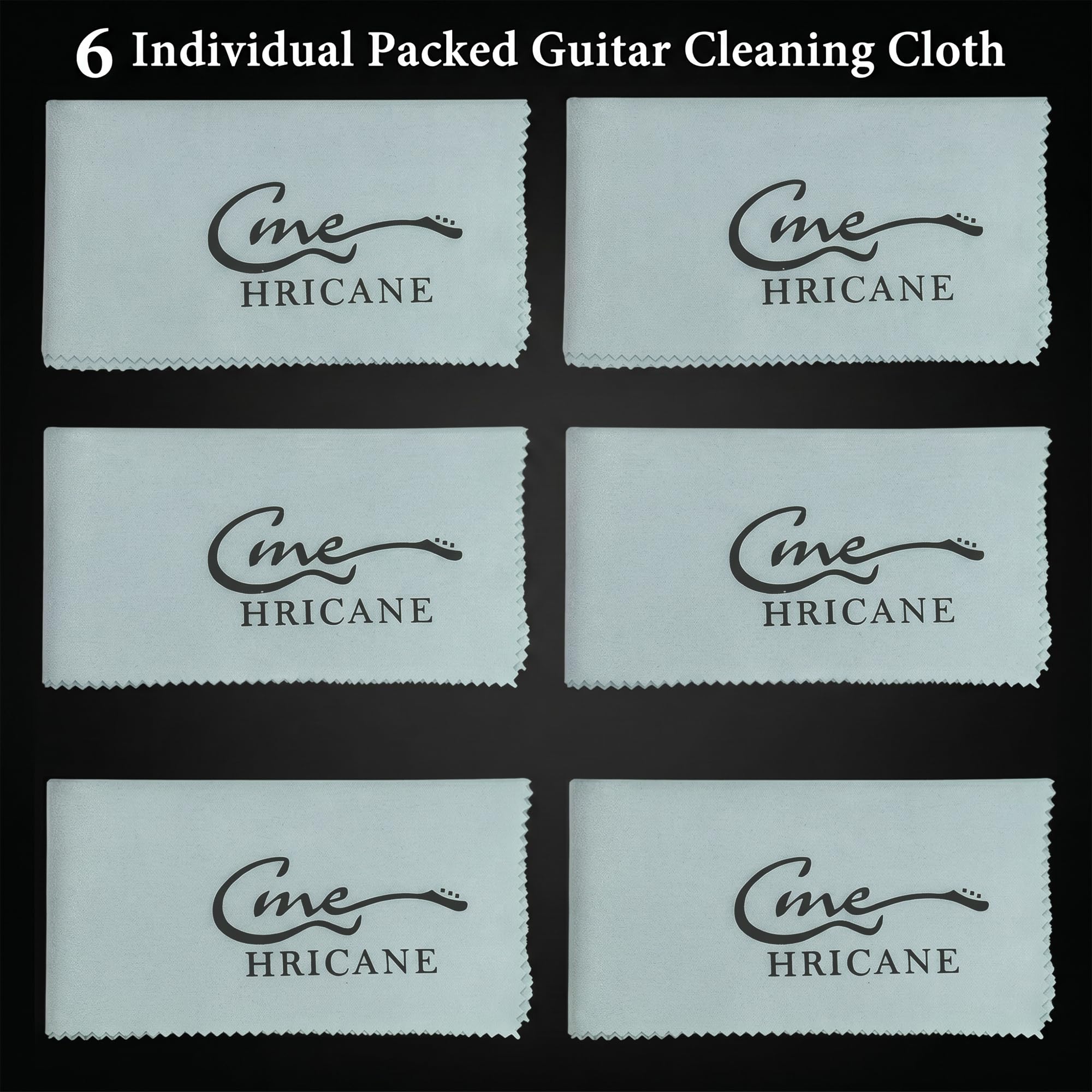 Guitar Cloths Ultrafine fiber suede (12"x12" Cloths) Plush Polishing Cloths for Musical Instruments Premium Polishing & Cleaning Cloths for Guitar Violin Piano Clarinet Trumpet (6 Pack Blue)