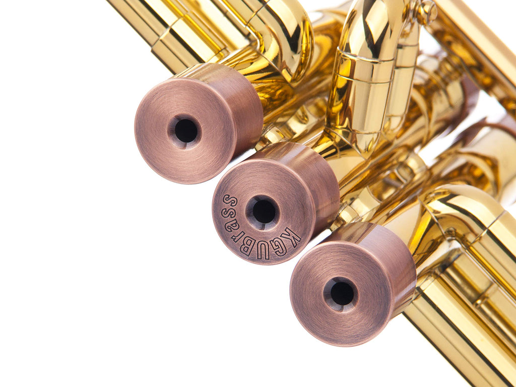 Trumpet Trim Kit for improving the sound. For all Bach Stradivarius Trumpet. Custom made KGUBrass (HEAVY, Antique Bronze Lacquer)