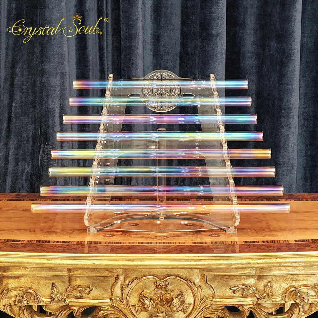 Crystal Soul C5-C6 432Hz Aurora 8 Notes Crystal Harp with Stand and case