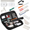 SOUJOY 26Pcs Guitar Tools for Set Up, Repair & Maintenance Kit with Carry Bag, Luthier Tools, Guitar Winder, Setup Kit for Guitar, Ukulele, Bass, Mandolin, Banjo