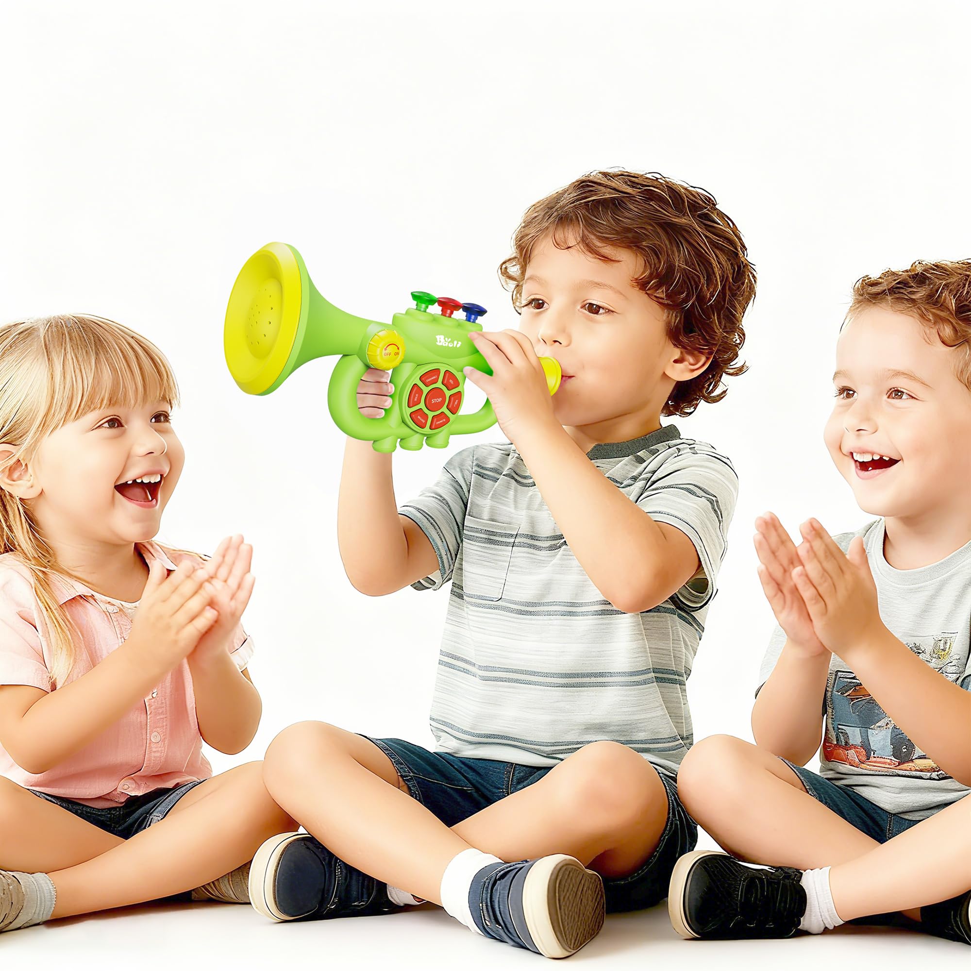 Generic Toddler Musical Trumpet Toy for Kids - 2026 Upgraded Musical Enlightenment Instrument Toy, Develops Musicality, for Boys Girls Ages 3 4 5 6 7 8, Pink