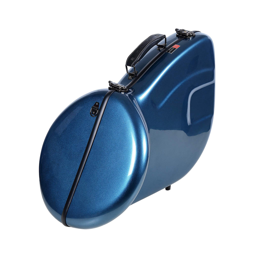 Crossrock Fiberglass Case fits for Trumpet with removable shoulder straps-Black(CRF1020TRBK)