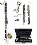 Professional New Silver Plated Keys Bass Clarinet LOW E Bb Tuning Black Tube Clarinet ABS