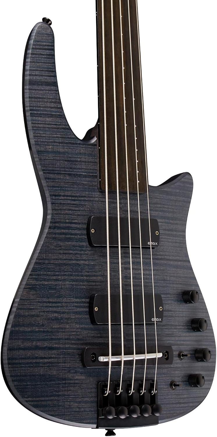 NS Designs NS CR5-BG-CHS-FL Bass Guitar, Charcoal Satin, Fretless