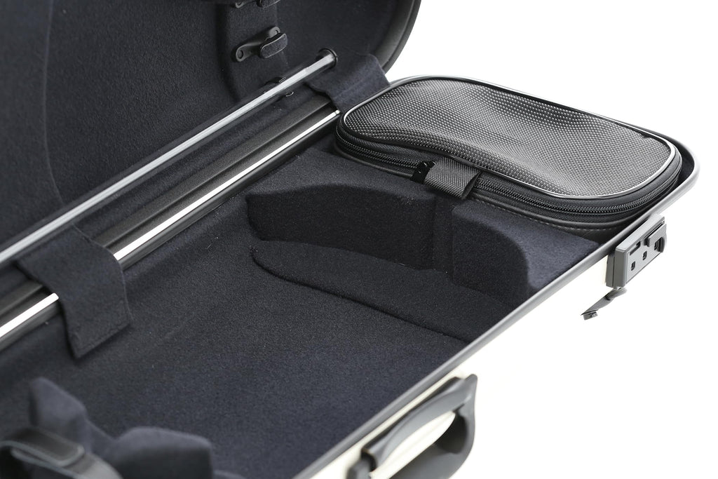 GEWA AIR 2.1 Violin Case Black High Gloss with Additional Side Handle Made in Germany