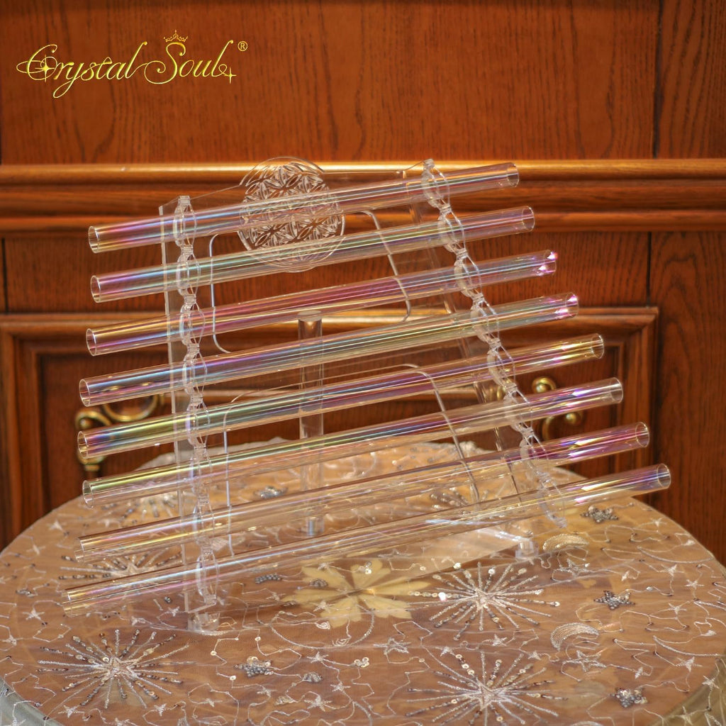 Crystal Soul C5-C6 432Hz Aurora 8 Notes Crystal Harp with Stand and case