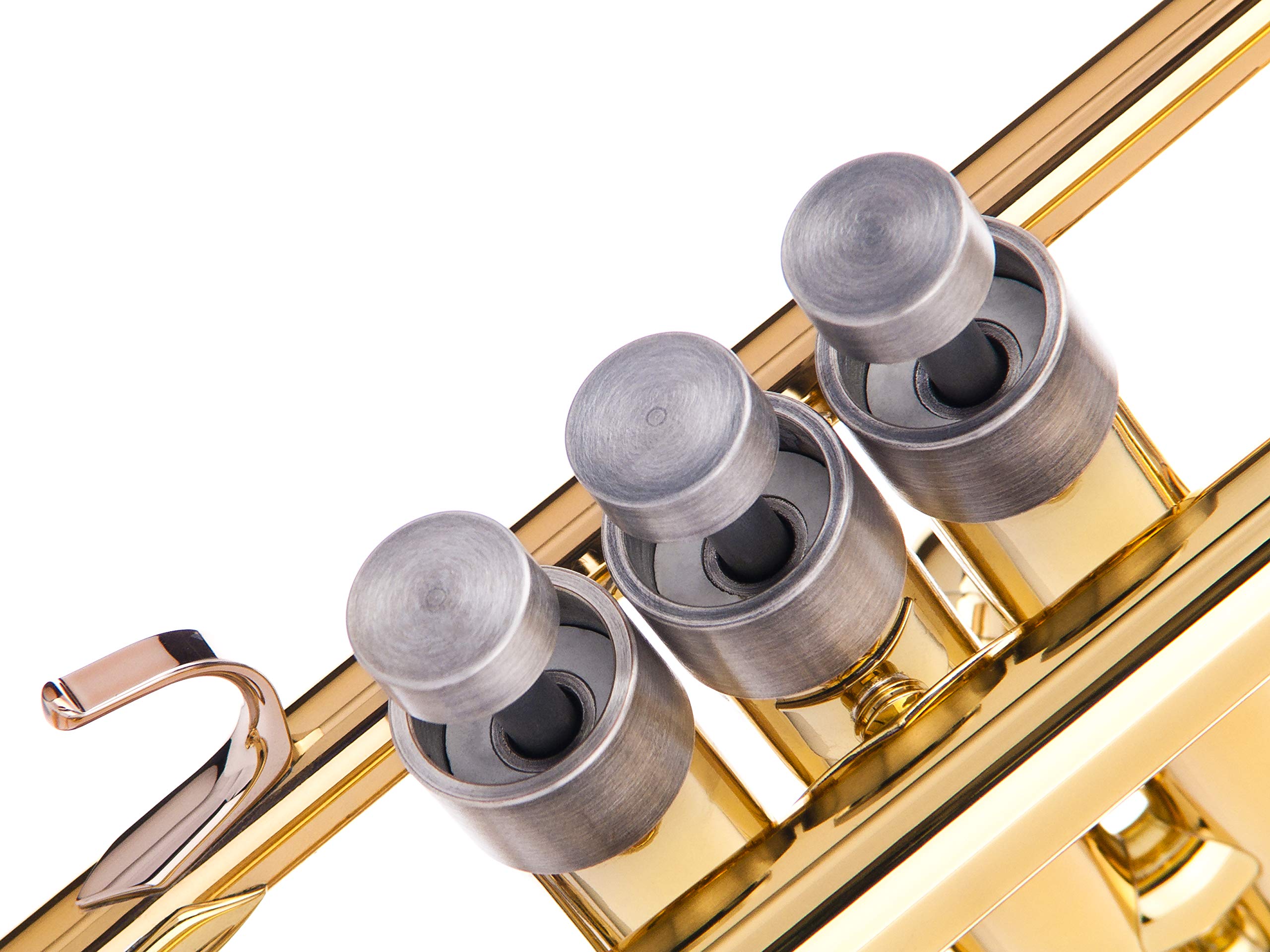 Trumpet Trim Kit for improving the sound. For all Bach Stradivarius Trumpet. Custom made KGUBrass (HEAVY, Antique Bronze Lacquer)
