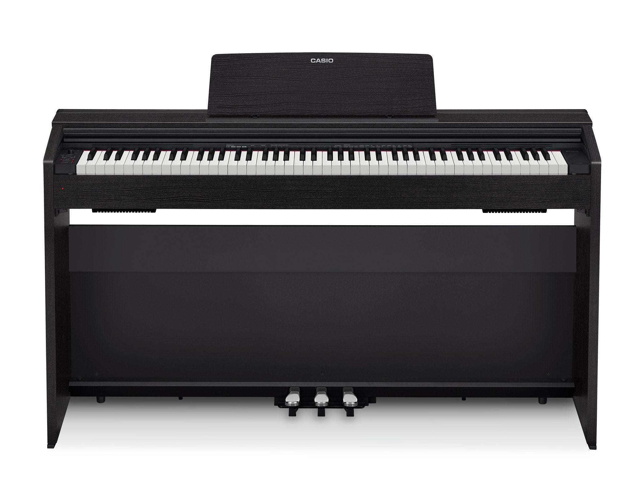 Casio PX-870 Privia Digital Piano - Black Bundle with Furniture Bench, Headphones, Instructional Book, Online Lessons, Instructional DVD, and Austin Bazaar Polishing Cloth