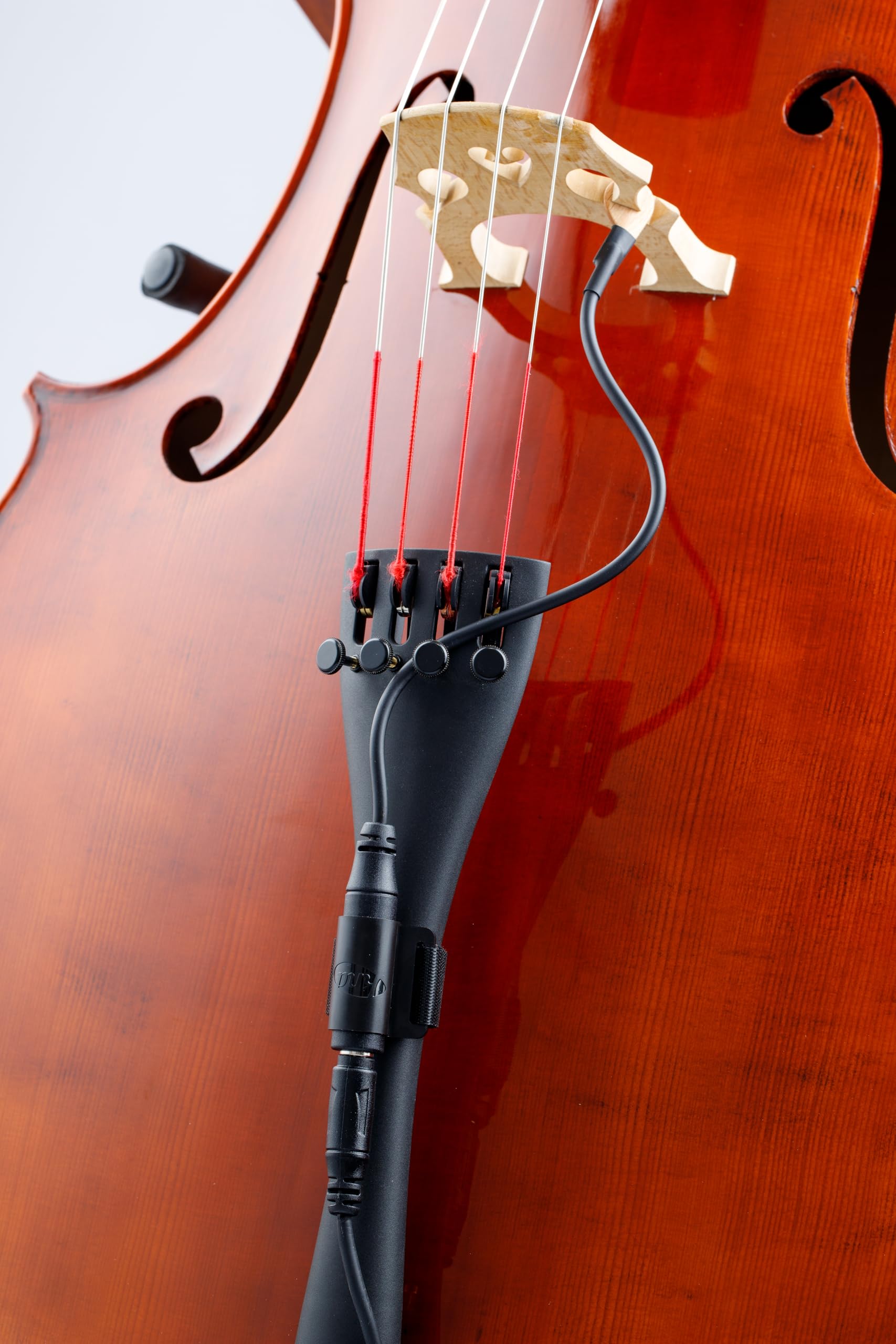KNA VC-1 Portable Piezo Pickup for Cello – Lightweight Bridge-Mounted Sensor, Natural Acoustic Sound, Easy Installation, 1/4" Output Jack, No Instrument Modifications, Handcrafted in Europe