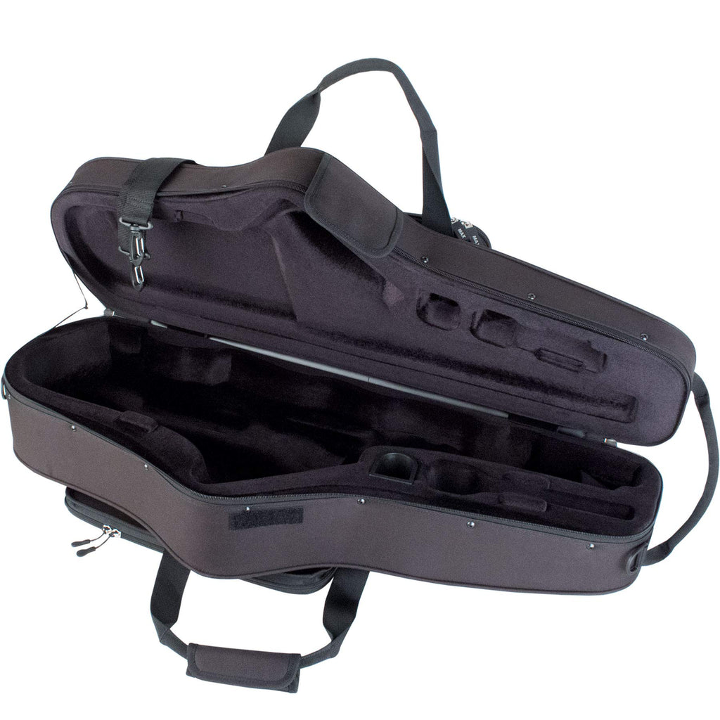 Protec MX305CT Max Tenor Saxophone Case with Backpack Straps, Black