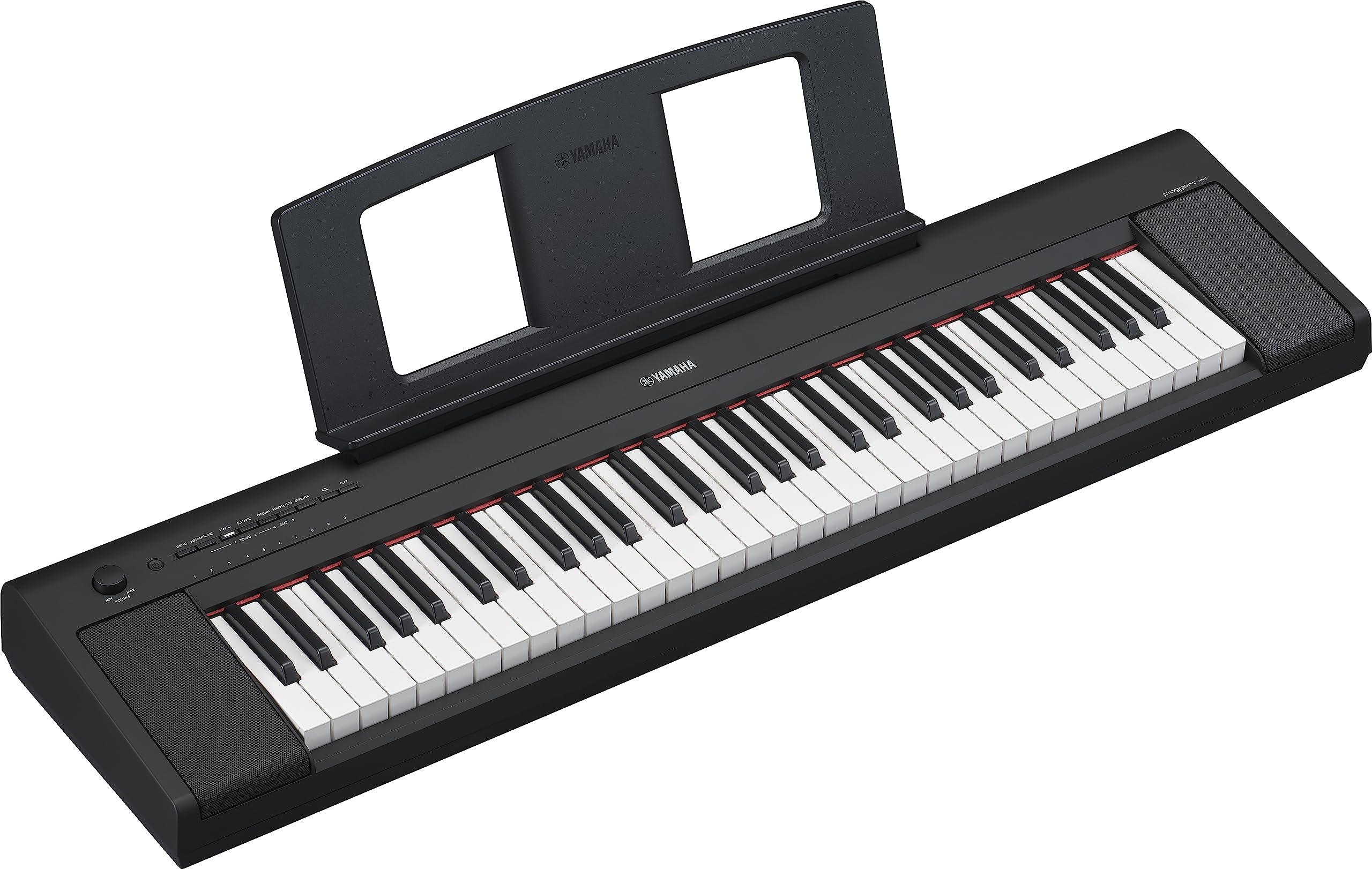Yamaha Piaggero 61-Key Ultra-Portable Digital Piano, Touch Sensitive Keys, Metronome, Recording Function, Black NP15B