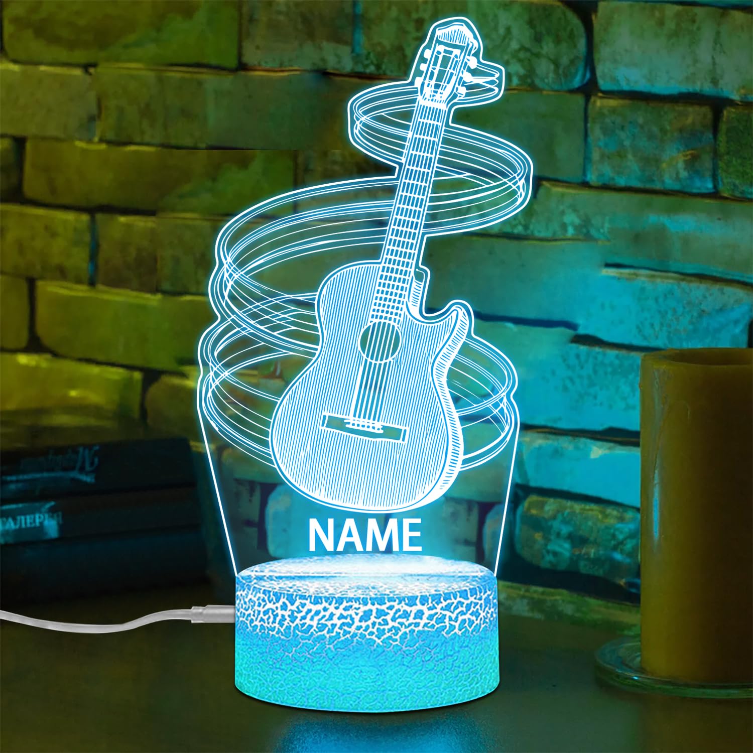 Personalized Name Violin Crystal Desktop Ornaments for Club Bedroom Office Custom Music Theme Stained Glass Acrylic Tabletop Plaque 2D Flat Electric Cello Figurine Sculpture for Violinist Cellist