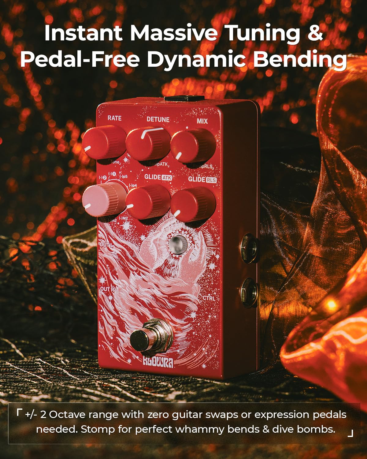 Verdict Polyphonic Octave Pedal for Guitar & Bass - Pitch Shifter with Synth, Organ & Cello Emulation; Zero Tone Loss Analog Dry-Through for Live Gigs & Studio; Freeze & Swell Ambient Effects