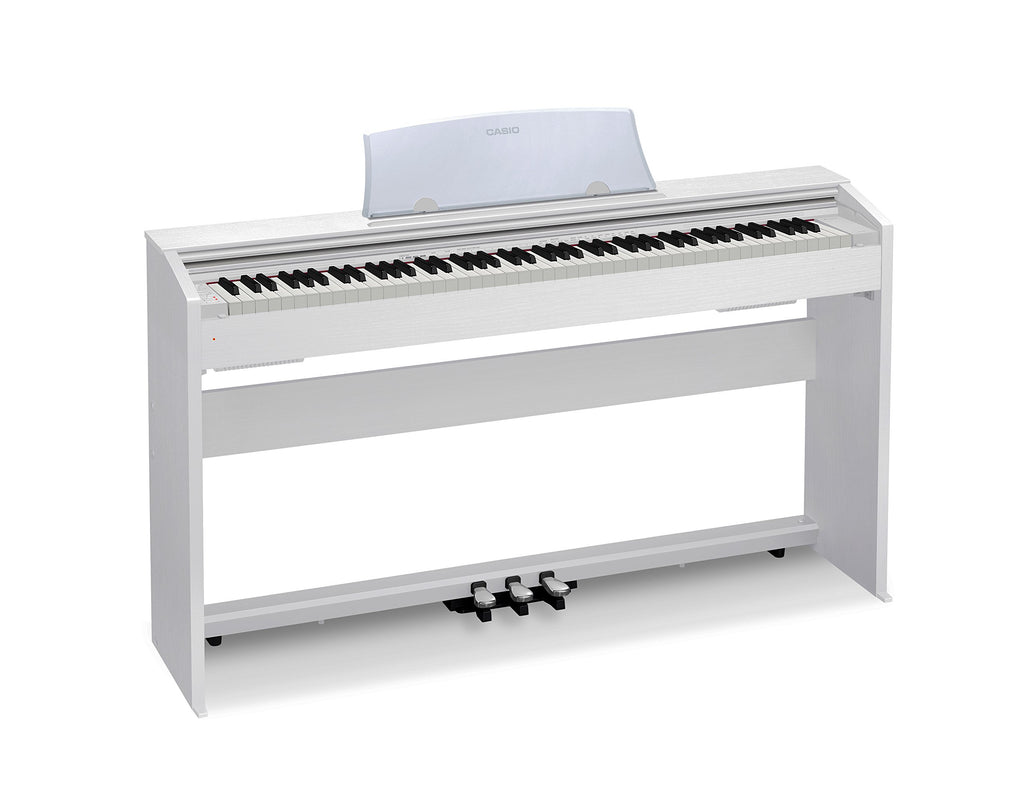 Casio PX-770 Privia Digital Piano - Black Bundle with Furniture Bench, Headphones, Instructional Book, Online Lessons, Instructional DVD, and Austin Bazaar Polishing Cloth