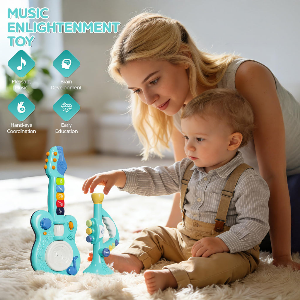 Generic Toddler Musical Trumpet Toy for Kids - 2026 Upgraded Musical Enlightenment Instrument Toy, Develops Musicality, for Boys Girls Ages 3 4 5 6 7 8, Pink