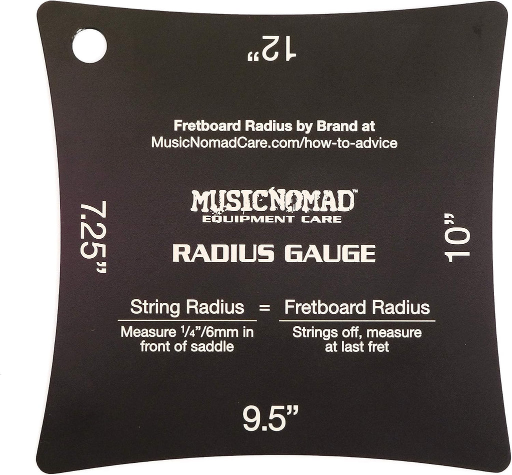 MusicNomad Precision Fretboard and String Radius Gauge Tool - 2 pc. Set (MN603)