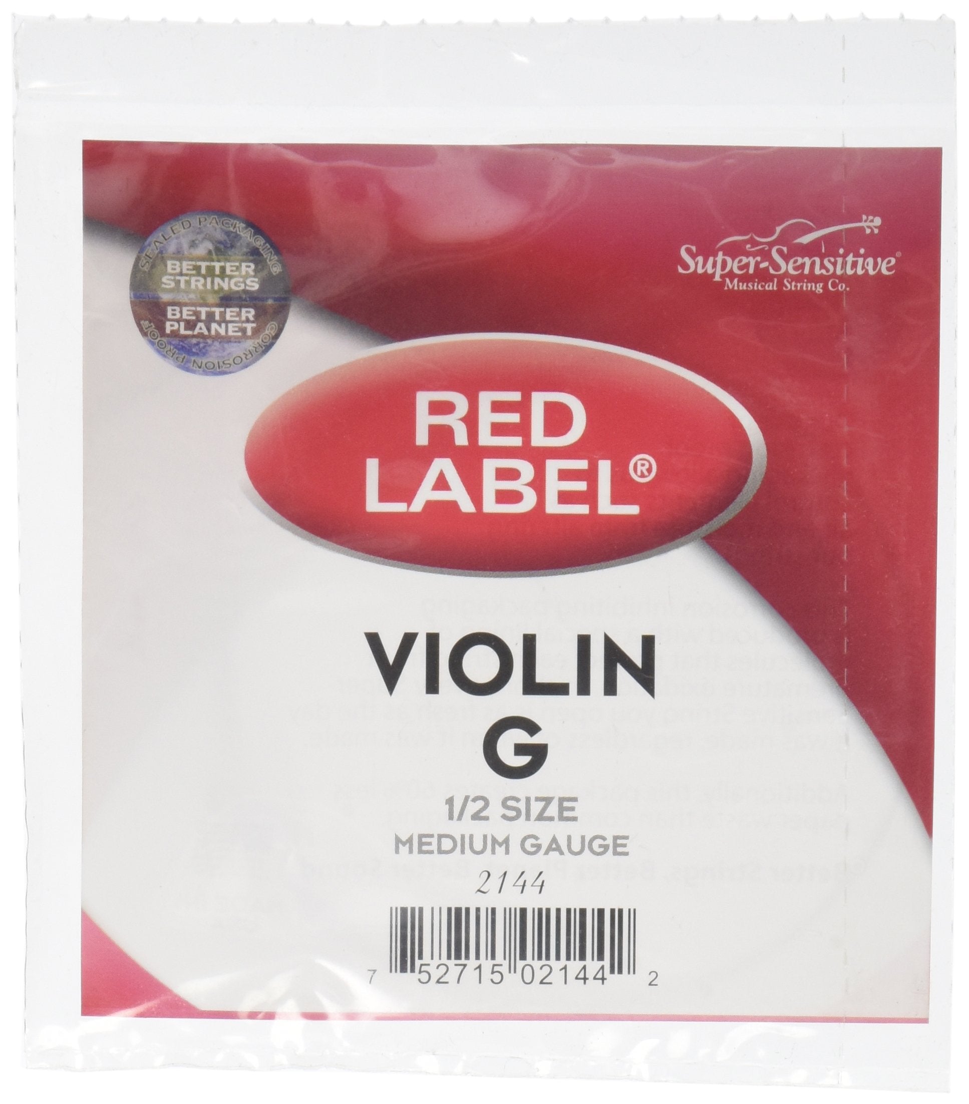 Super Sensitive Red Label Violin Set 1/2 Medium