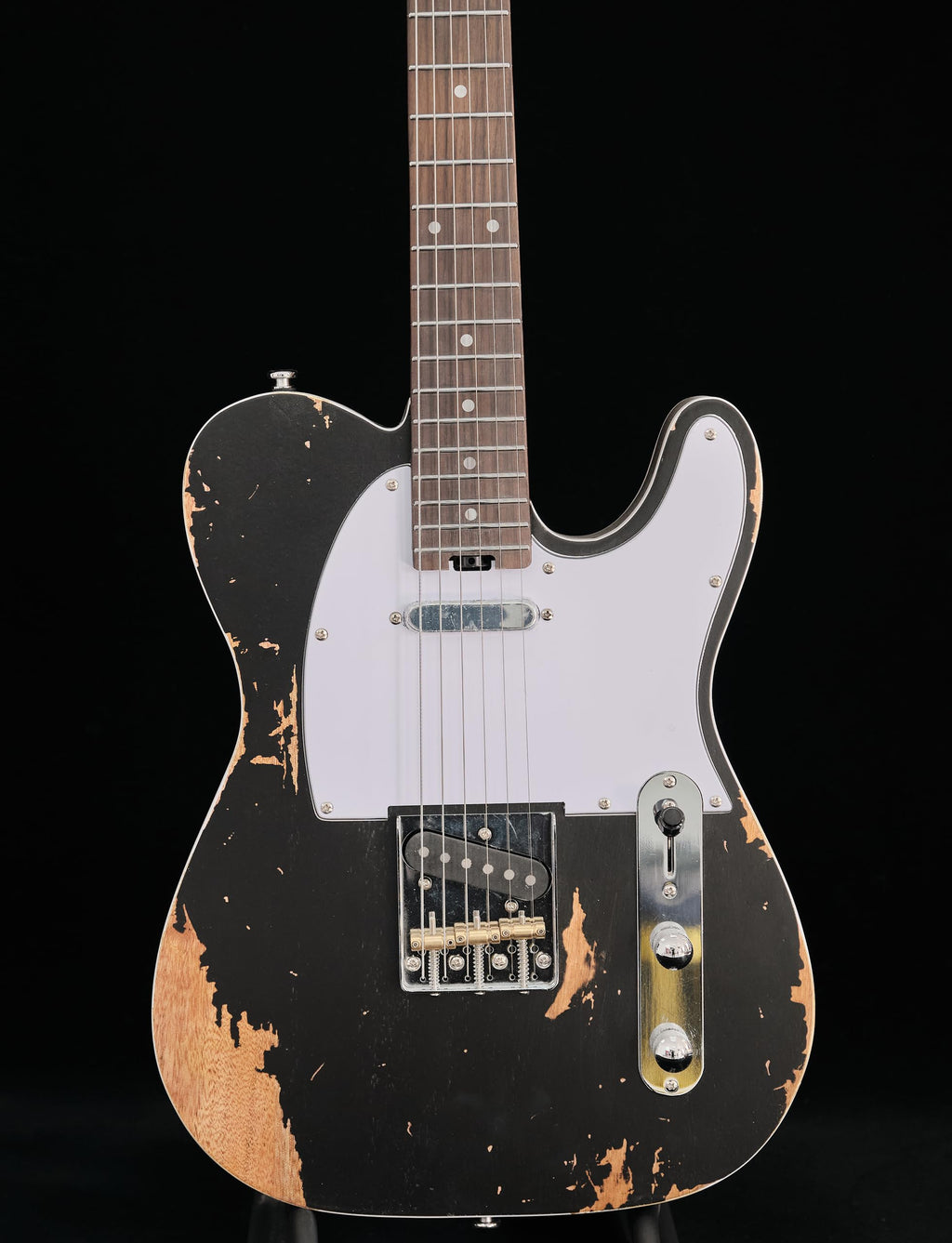KGD Relic electric guitar mahogany body carbonized maple neck rosewood fretboard 6-string solidbody electric guitar S-S pickupsbrass barrel saddle bridge (Grass Green)