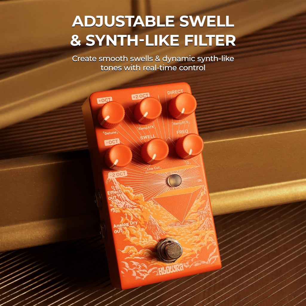 Verdict Polyphonic Octave Pedal for Guitar & Bass - Pitch Shifter with Synth, Organ & Cello Emulation; Zero Tone Loss Analog Dry-Through for Live Gigs & Studio; Freeze & Swell Ambient Effects