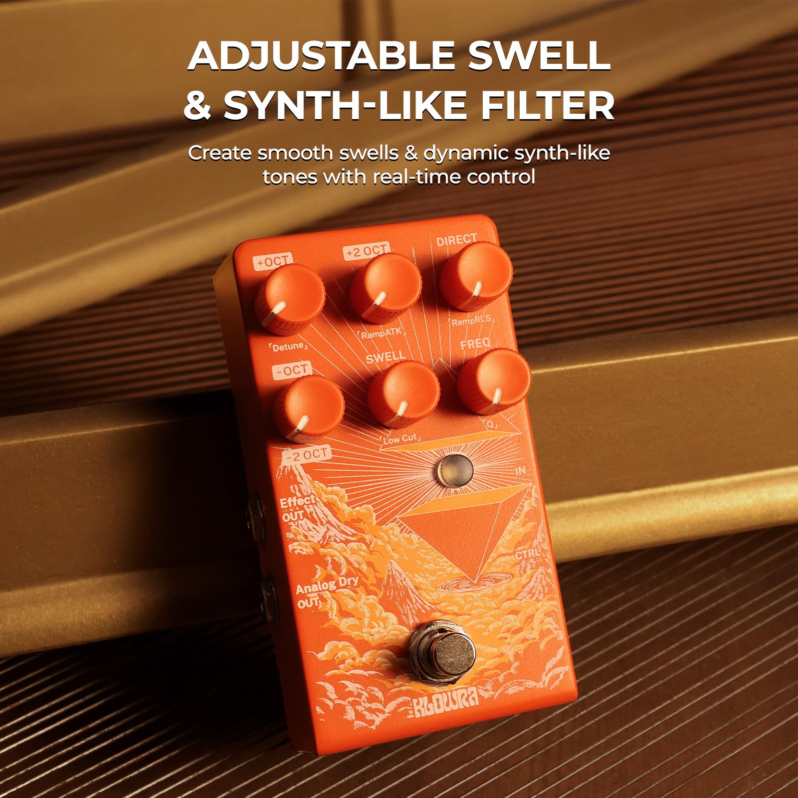 Verdict Polyphonic Octave Pedal for Guitar & Bass - Pitch Shifter with Synth, Organ & Cello Emulation; Zero Tone Loss Analog Dry-Through for Live Gigs & Studio; Freeze & Swell Ambient Effects
