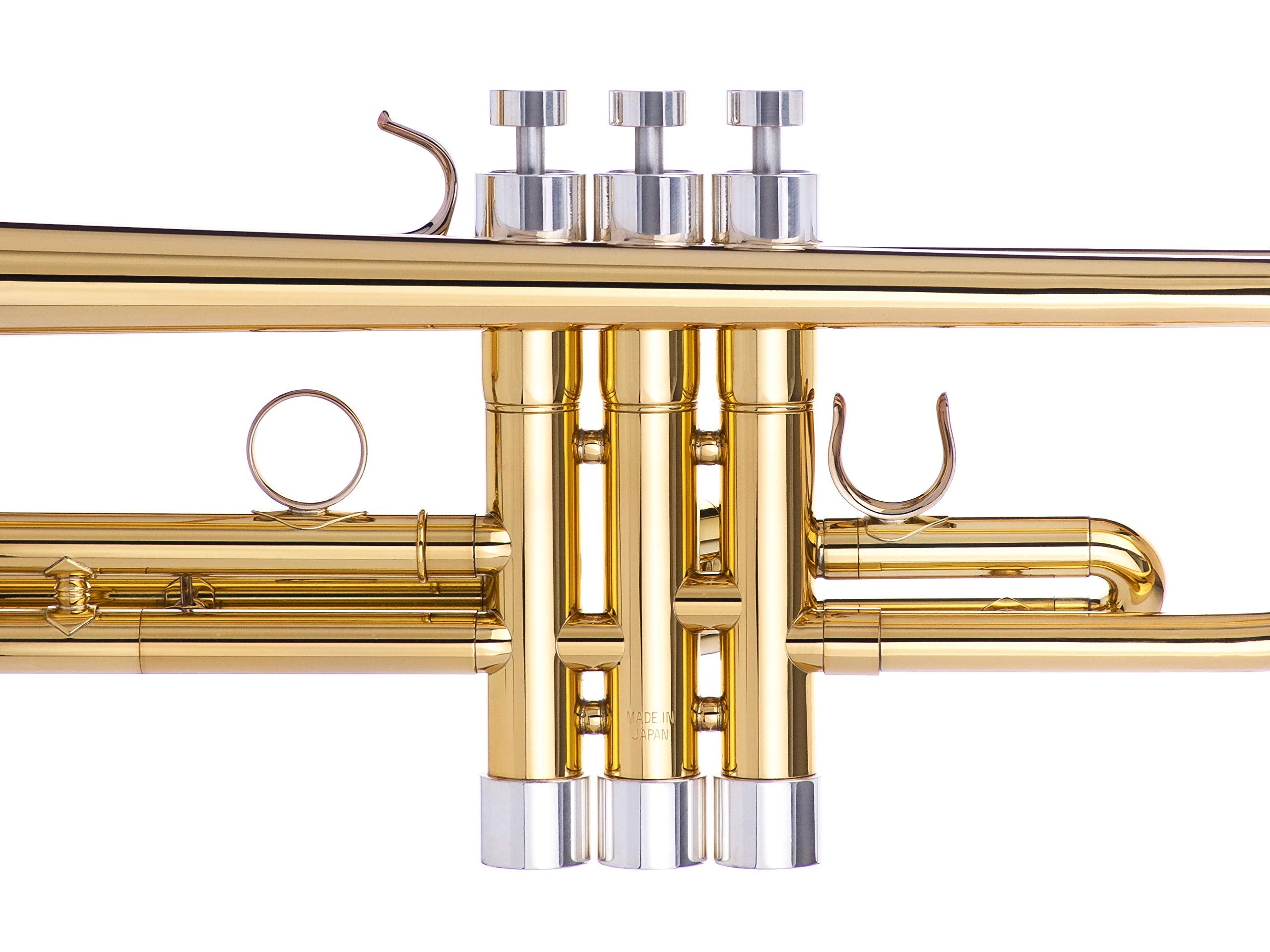 Trumpet Trim Kit for improving the sound. For all Bach Stradivarius Trumpet. Custom made KGUBrass (HEAVY, Antique Bronze Lacquer)