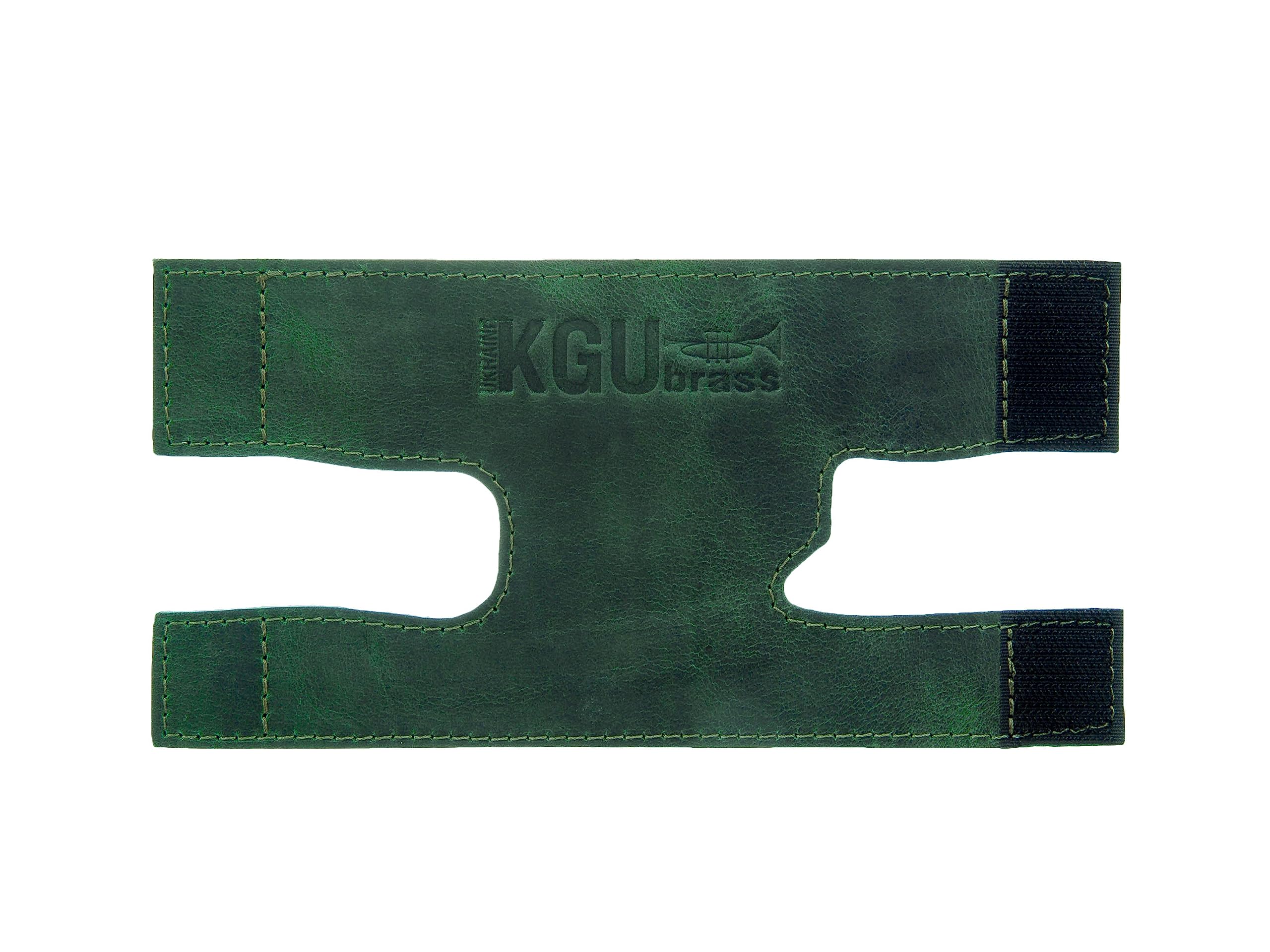 Trumpet valve guard by KGUBrass is the leather trumpet valve protector made of luxurious mild and thick material; use as protection from corrosion, scratches and stains (Marsala)