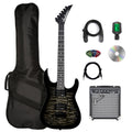 Jackson JS Series Dinky JS11 Electric Guitar - Metallic Red Bundle with Cable, Tuner, Strap, Picks, and Austin Bazaar Instructional DVD