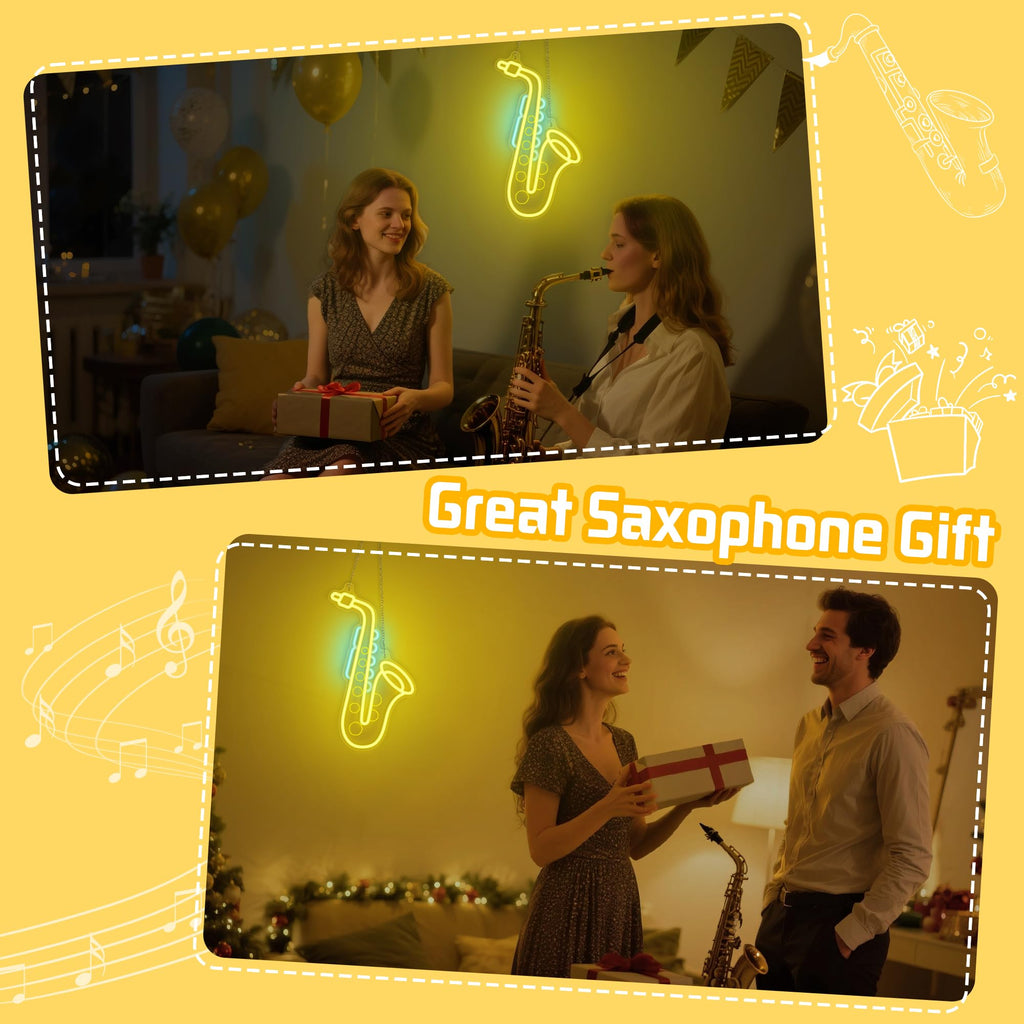 CoolGift Mart Acoustic Guitar Neon Light, Dimmable LED Guitar Neon Wall Sign USB Powered, Decorations for Bedroom Living Room Man Cave Music Studio, Gift for Guitar Players Guitarists Music Lovers