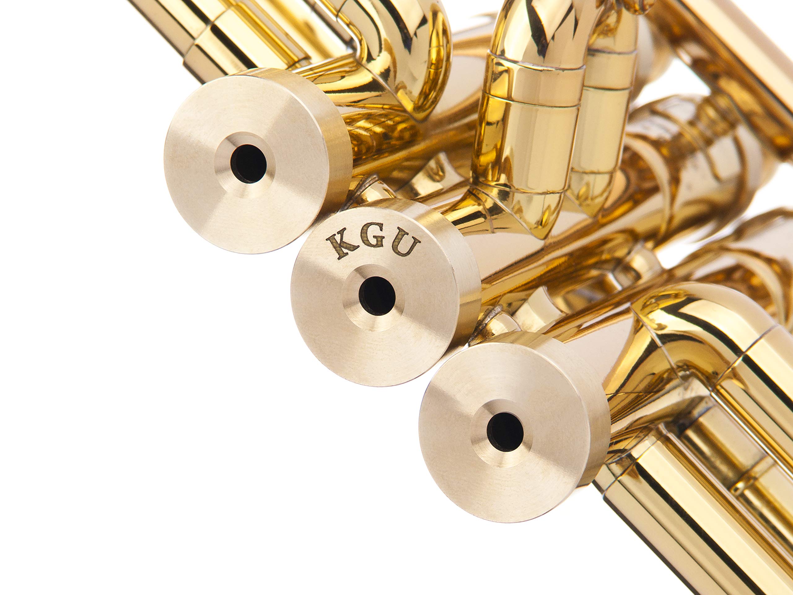 Trumpet Trim Kit for improving the sound. For all Bach Stradivarius Trumpet. Custom made KGUBrass (HEAVY, Antique Bronze Lacquer)