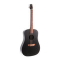KLOS Full Size Guitar, Durable Carbon Fiber Acoustic Electric Guitar - Black with Gig Bag, Strap, Capo and more