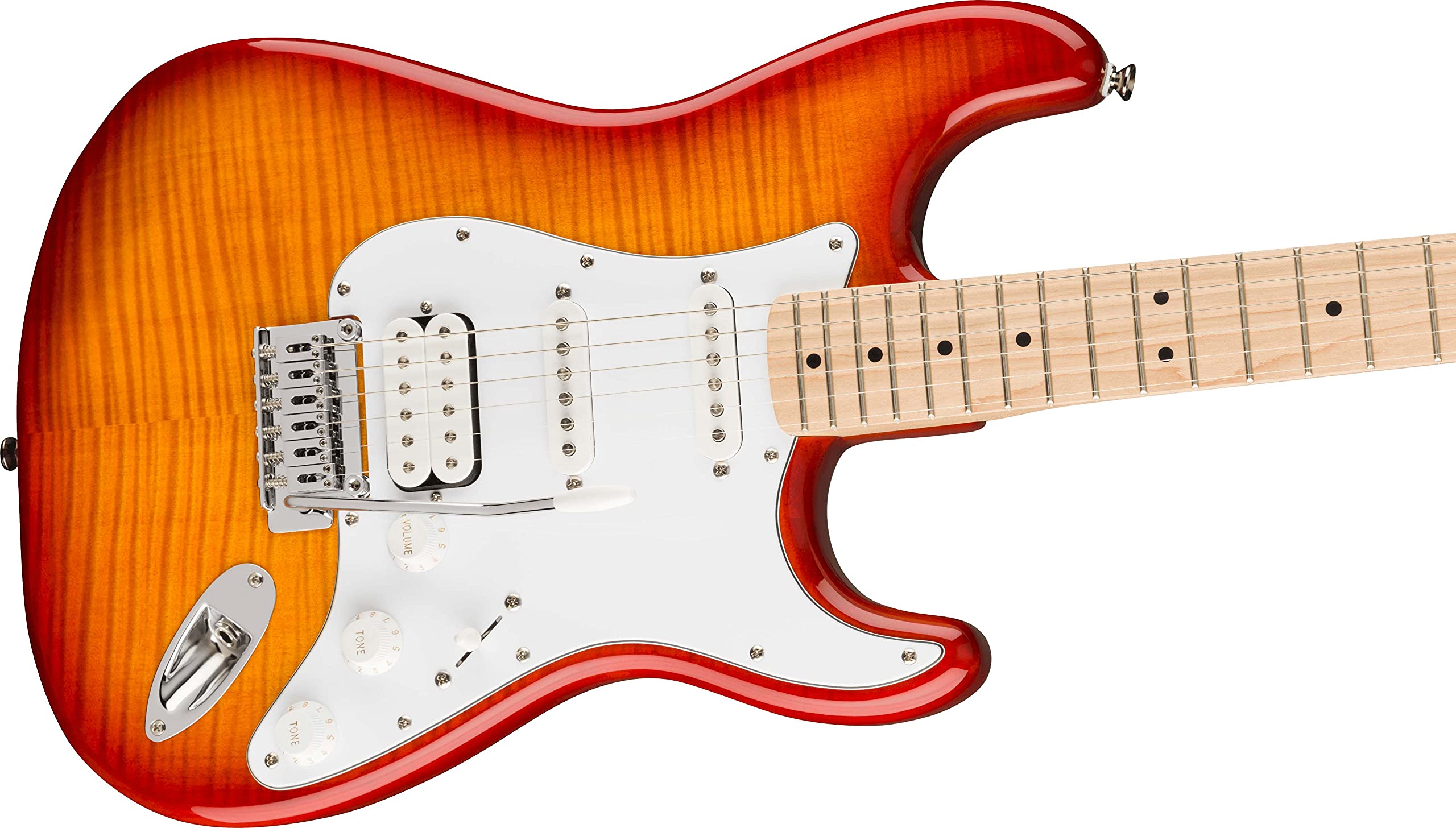Fender Squier Affinity Stratocaster FMT HSS - Sienna Sunburst Bundle with Frontman 10G Amplifier, Gig Bag, Tuner, Instrument Cable, Strap, Picks, and Austin Bazaar Instructional DVD