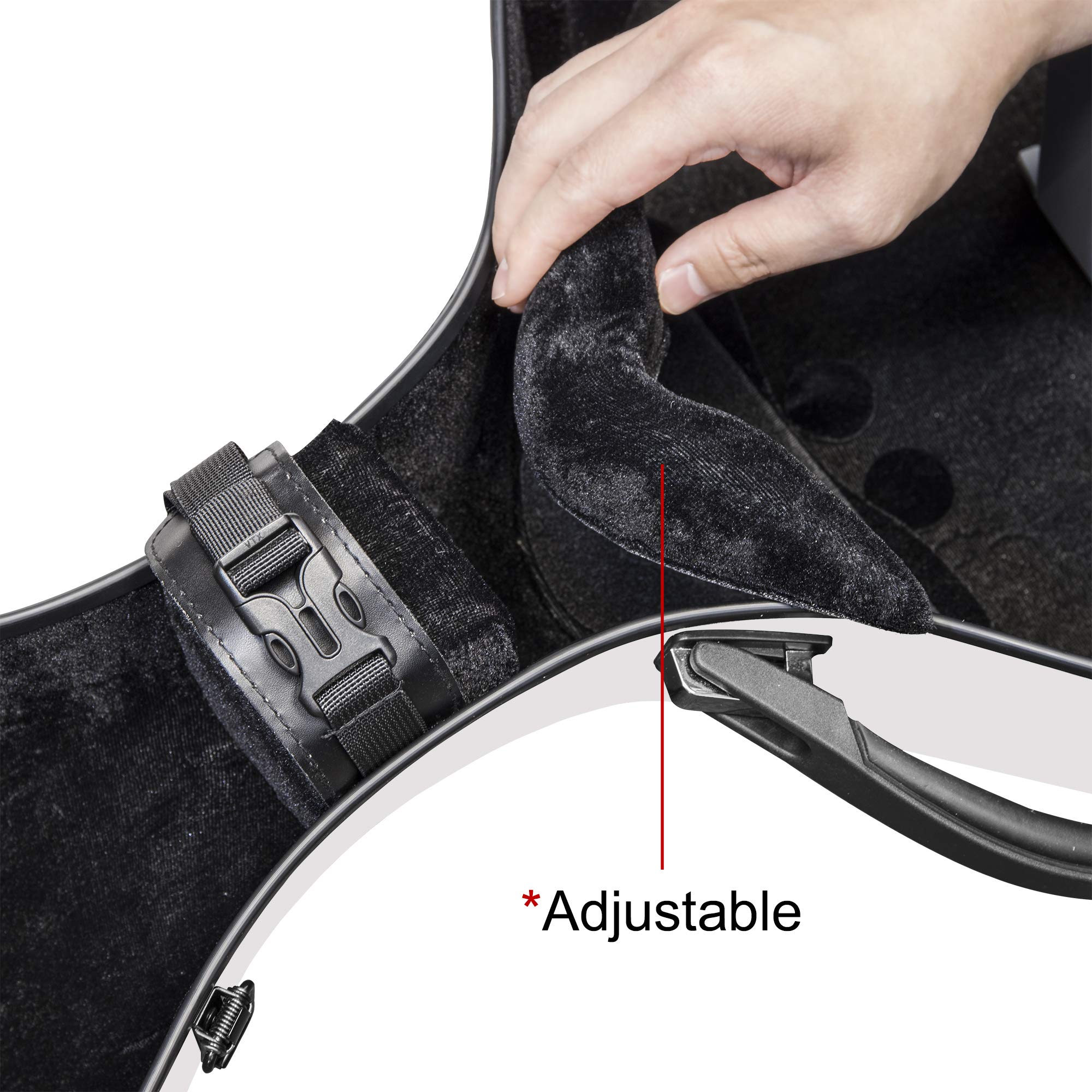 MI&VI CC-9001 Pure 100% Carbon Fiber Cello Case (Full Size) 4/4 with Wheels | Carry Straps | 8lb Lightweight | Tough Shell (3K Blue)