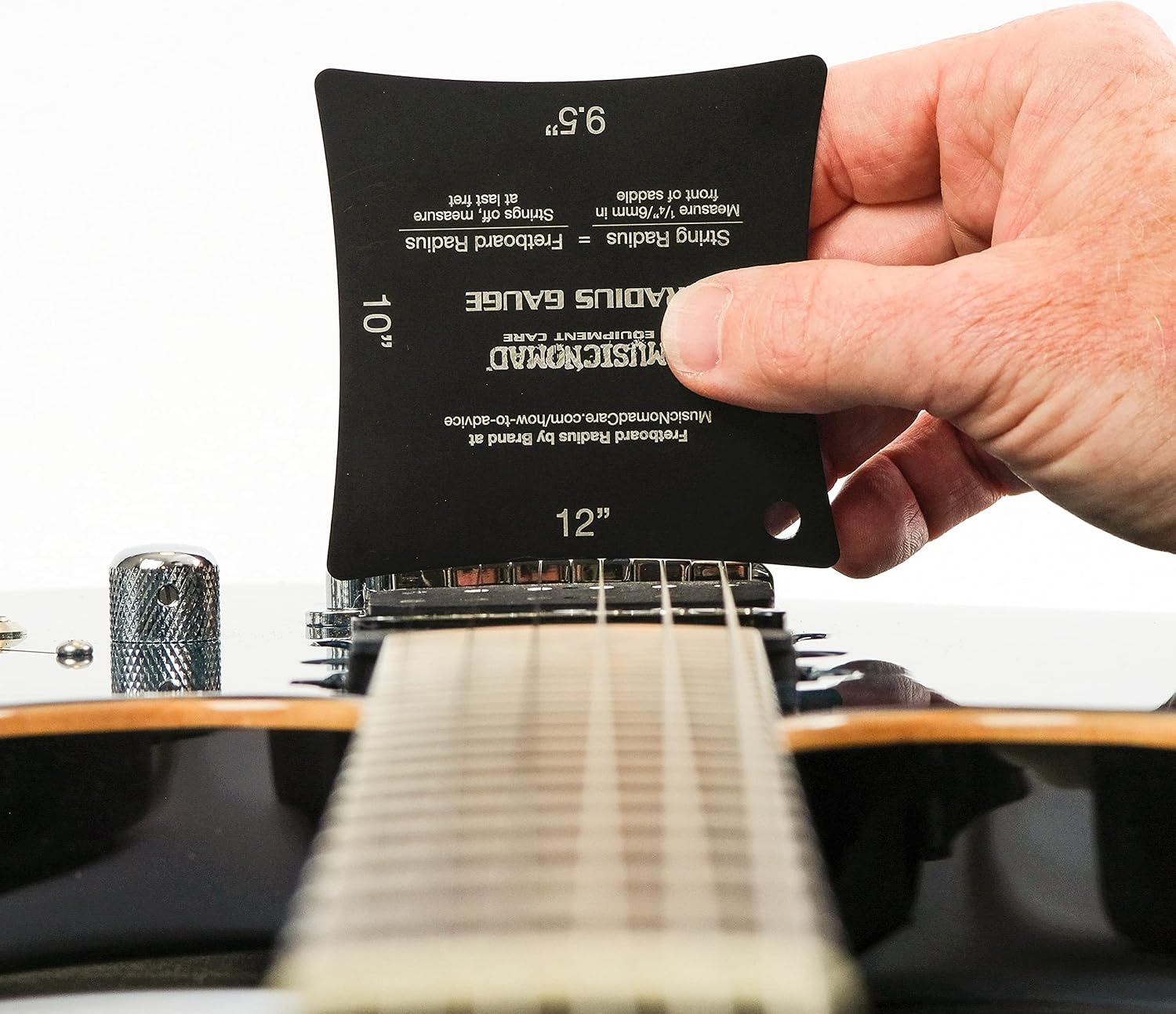 MusicNomad Precision Fretboard and String Radius Gauge Tool - 2 pc. Set (MN603)