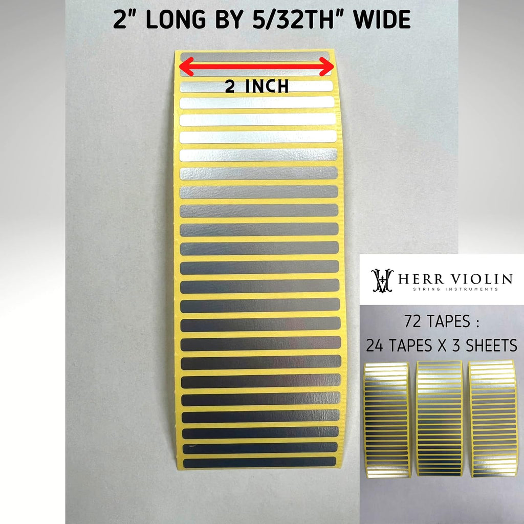 Instrument Fingerboard Tape for Violin and Viola, String Instrument fingerboard Tapes, Note Positioning tape, Sliver