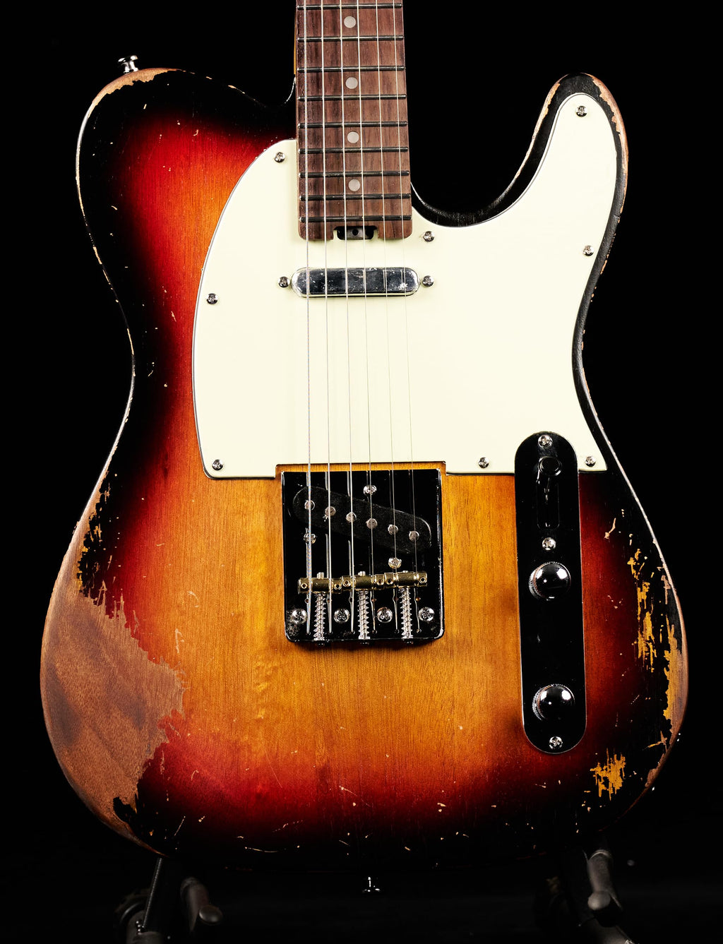 KGD Relic electric guitar mahogany body carbonized maple neck rosewood fretboard 6-string solidbody electric guitar S-S pickupsbrass barrel saddle bridge (Grass Green)