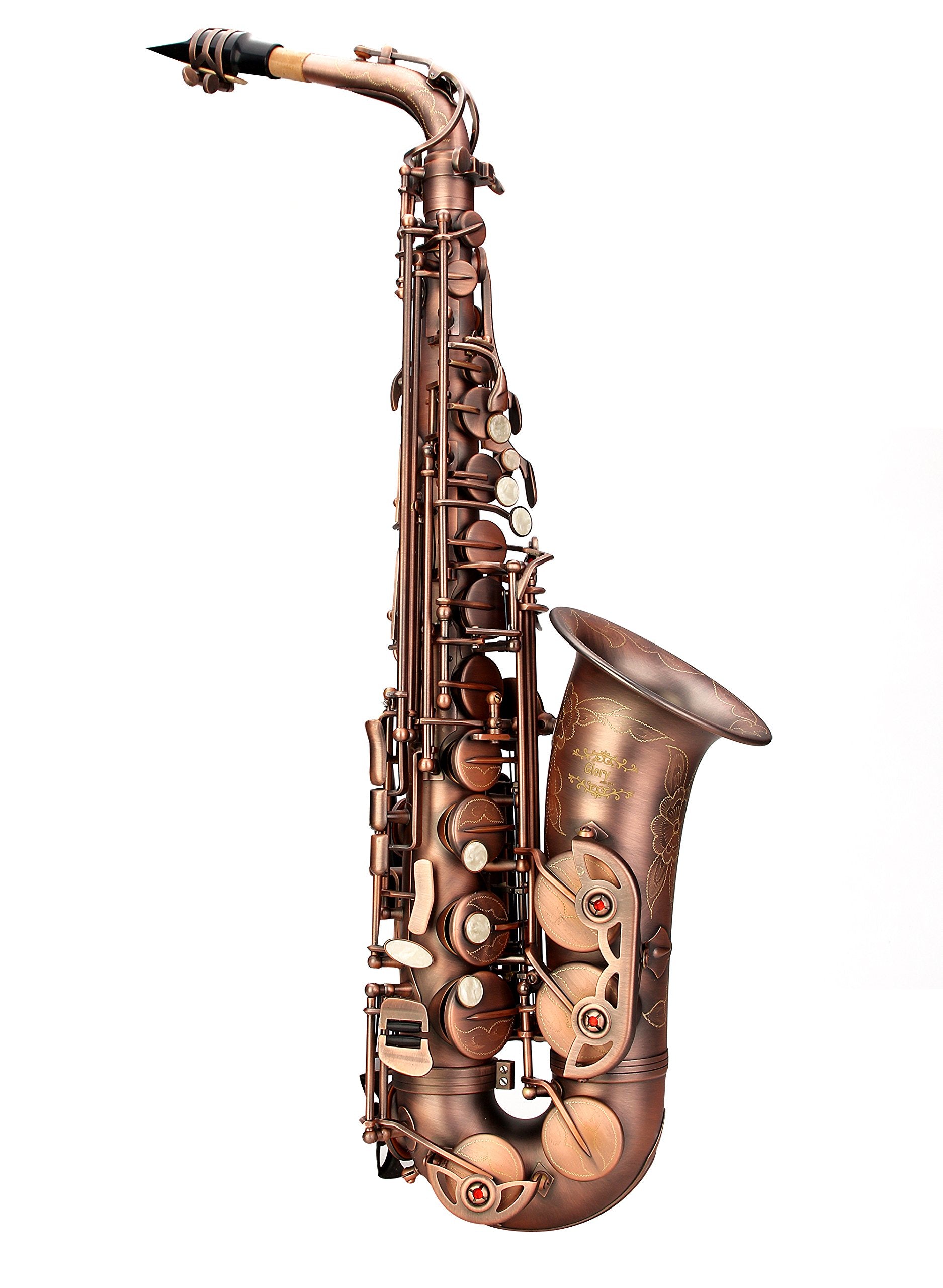 Glory Black Laquer E Flat Alto Saxophone with 11reeds,8 Pads cushions,case,carekit